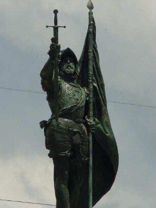 Panama-City - Denkmal für Balboa : Das Denkmal für den spanischen Eroberer Balboa steht an der Pazifik-Schnellstraße. Aufgenommen am 14. September in Panama-City