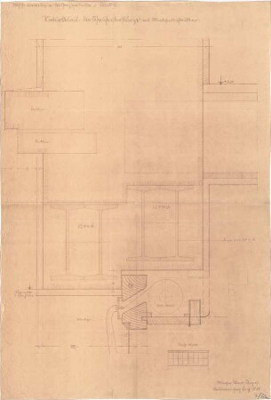 Fischer, Theodor; München - Westend; Wohnblock Leonhard Moll - Block III Ganghoferstrasse - Tür (Ansicht, Detail)