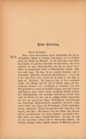 Dritte Vorlesung