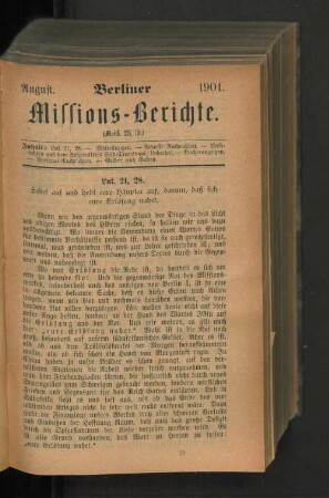 August. 1901.