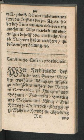 Constitutio Caesaris provincialis.