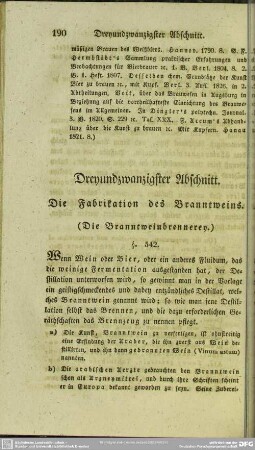 Dreiundzwanzigster Abschnitt. Die Fabrikation des Branntweins