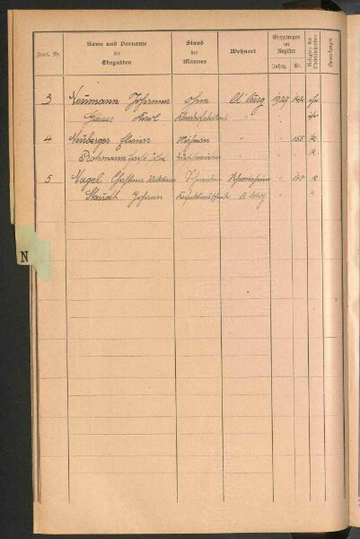 Standesamtsbuch der Stadt Aschaffenburg: Register Eheschließungen 1927 - 1929