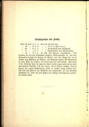Berichtigungen und Zusätze.