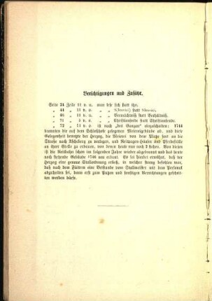 Berichtigungen und Zusätze.