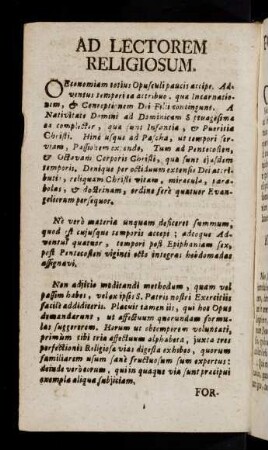3v-3v, Ad Lectorem Religiosum.