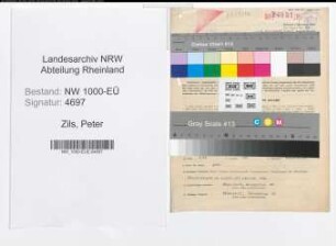 Entnazifizierung Peter Zils, geb. 16.07.1890 (Polizeibeamter)