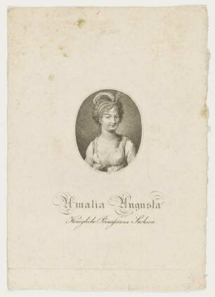 Bildnis der Amalia Augusta von Sachsen