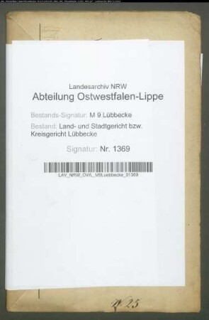 Erblasser: Wiechmann auch Wiegmann, Jacob Friedrich: