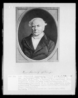 Bildnis Carl Friedrich Heusinger (1792-1883)
