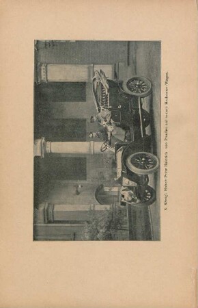 S. Königl. Hoheit Prinz Heinrich von Preußen auf seinem Herkomer-Wagen