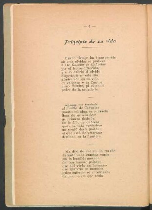 Principio de su vida