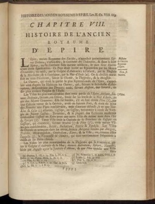 Chapitre VIII. Histoire de L´Ancien Royaume.