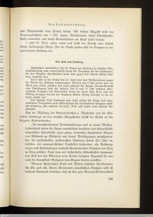 Der Fall von Lemberg