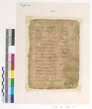 [Ritual] : Fragm. copt. Pischoi Suppl. 24