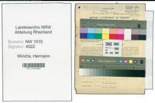 Entnazifizierung Hermann Wirichs , geb. 21.06.1889 (Brauereibesitzer)
