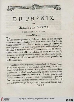 Du Phénix