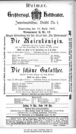 Die schöne Galathee