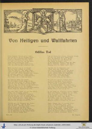 Von Heiligen und Wallfahrten.