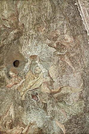 Allegorie auf die Kanonisation des Johann von Nepomuk sowie Büßende und Verehrende aus allen Volksschichten