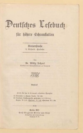 Abschn. 2 = Unterstufe: Quinta, [Schülerband]: [Abschn. 2 = Unterstufe: Quinta, [Schülerband]] : [in drei Stufen nebst einer Vorstufe]