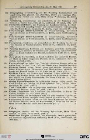 Glas (Nr. 899-918)