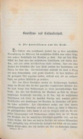 249-270 Gewissens- und Cultusfreiheit : Fortsetzung