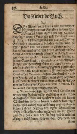 Das siebende Buch.