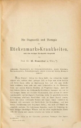 Wiener Klinik : Vorträge aus der gesammten praktischen Heilkunde. 4. 1878