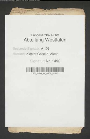 Schreiben N.N. an Domdechanten in Paderborn betr. Rechnungslegung für 1686.