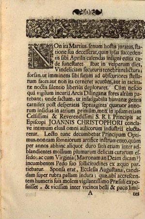 Leo Custos Virginis In lustratione Siderum Electus Seu Hymen Panegyricus In Desponsatione ... Alexandri Sigismundi Com. Pal. Rhen. Bav. ... Cum Ecclesia Augustana