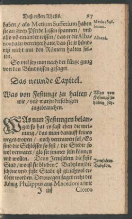 Das neunde Capitel.
