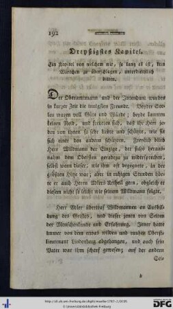Dreyßigstes Kapitel.