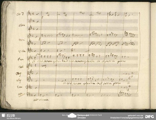 Quintetto: "Il ciel sereno splenda"