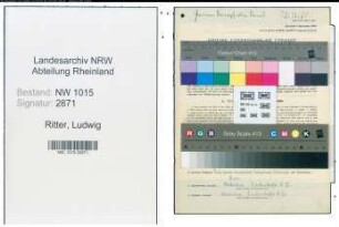 Entnazifizierung Ludwig Ritter , geb. 07.02.1899 (Angestellter)