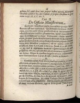 Cap. II. De Officio Ministrorum