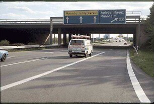 Ausfahrt aus Kreisel Nordwest (Heidelberg Richtung Mannheim-Neckarau) zu Fahrbahn West der B38a (Mannheim-Neuostheim Richtung Mannheim-Neckarau)