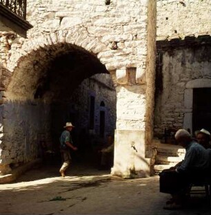 Chios. Mesta im Süden der Insel. Bauernfestung