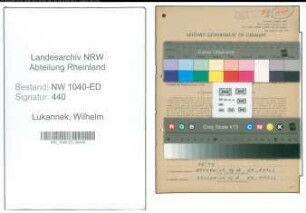 Entnazifizierung Wilhelm Lukannek , geb. 06.10.1889 (Lehrer)