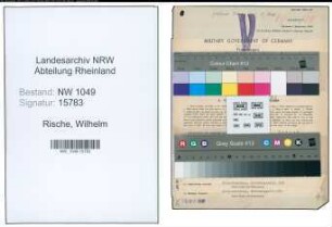 Entnazifizierung Wilhelm Rische , geb. 06.12.1892 (Schlosser)