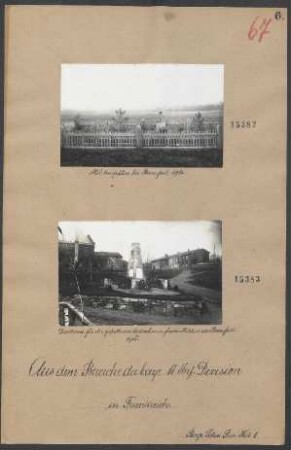 In Frankreich: Denkmal für die gefallenen deutschen u.franz. Helden in Beaufort 1916