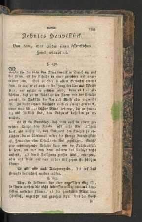 Zehntes Hauptstück.