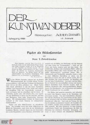11/12: Figdor als Bildersammler
