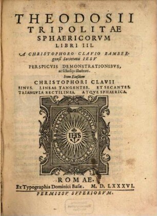 Sphaericorum Elementorum libri III