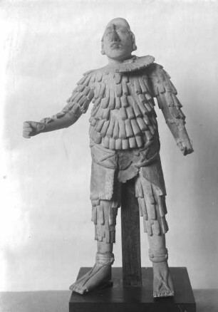 Bajazzo-ähnliche Tonfigur im Maya-Stil