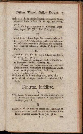 Dissertat. Iuridicae