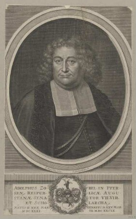 Bildnis des Adolphus Zobel