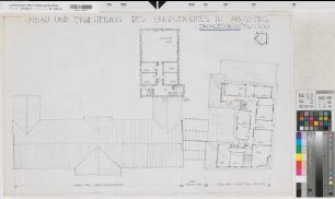 Arnsberg, Landgericht, Umbau und Erweiterung, Dachgeschoss, Grundriss