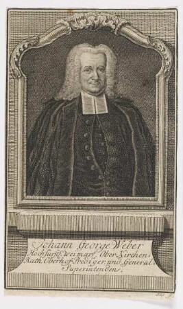 Bildnis des Johann George Weber