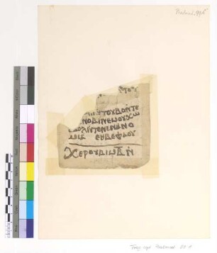 [Theotokia] : Fragm. copt. Pischoi Psalmod. 99